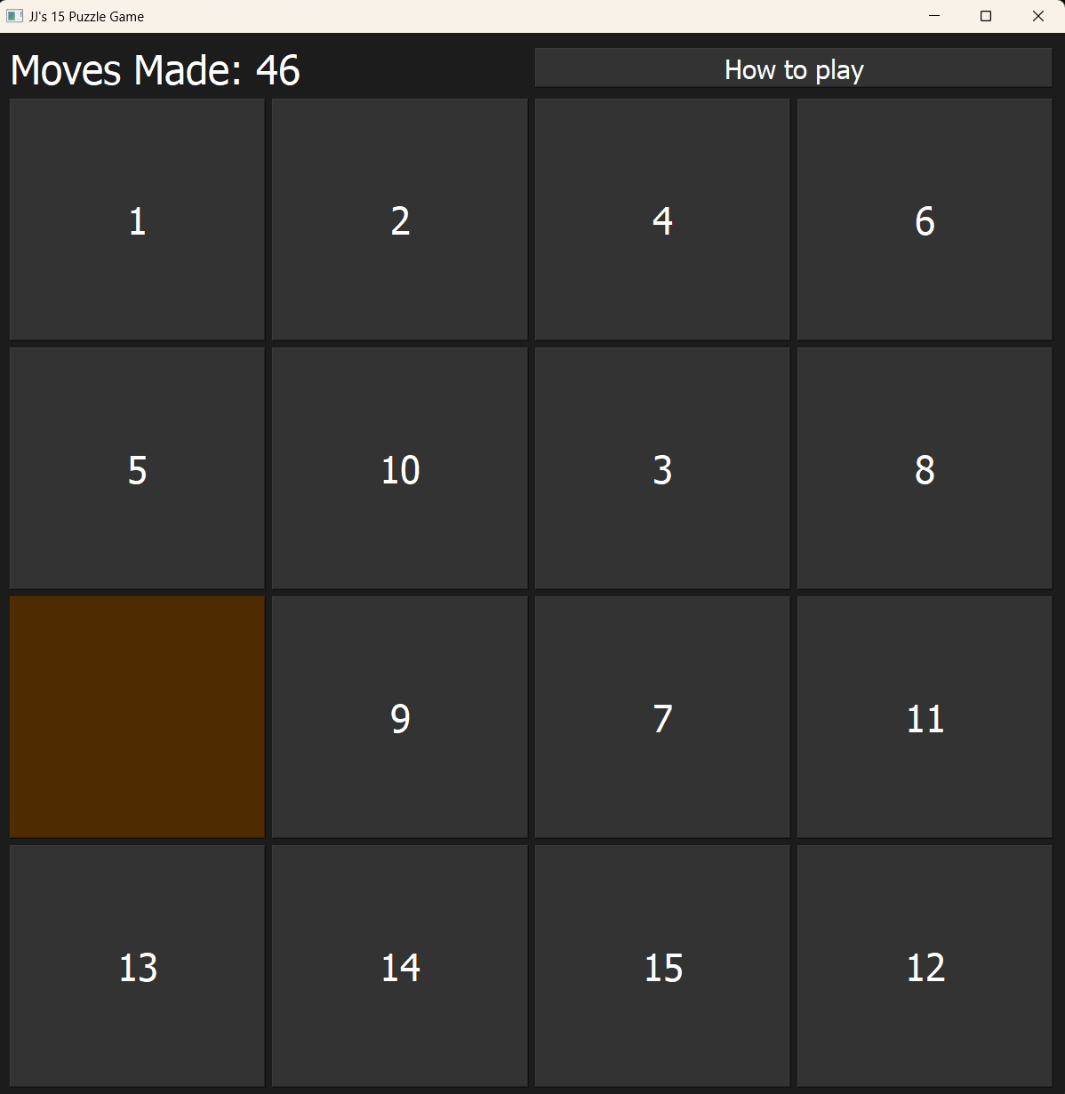 AI Puzzle Game — A* search 15-puzzle solver, screenshot 1 of 2